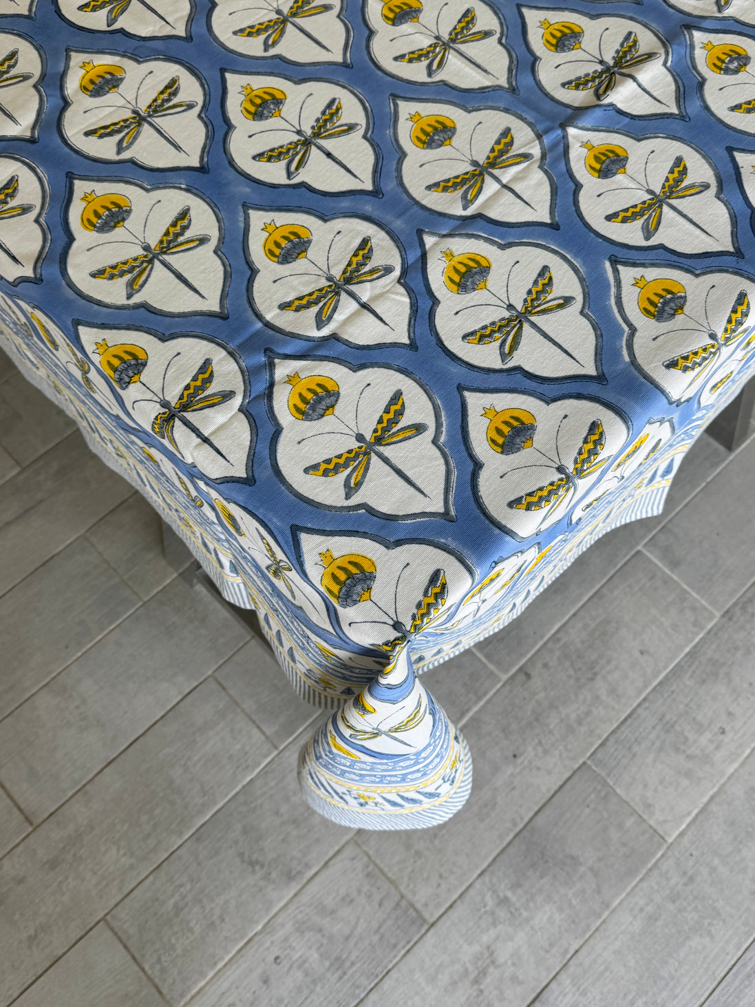 Blue & Yellow Dragon Fly Tablecloth