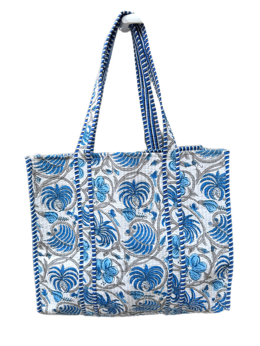 'Blue Palms' Tote Bag