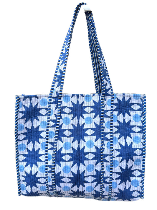 'Blue Star and Spot' Tote Bag