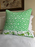 Green Geometric & Leopards Large Cushion