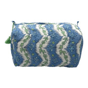 'Arles' Block Printed Sponge Bag/Washbag