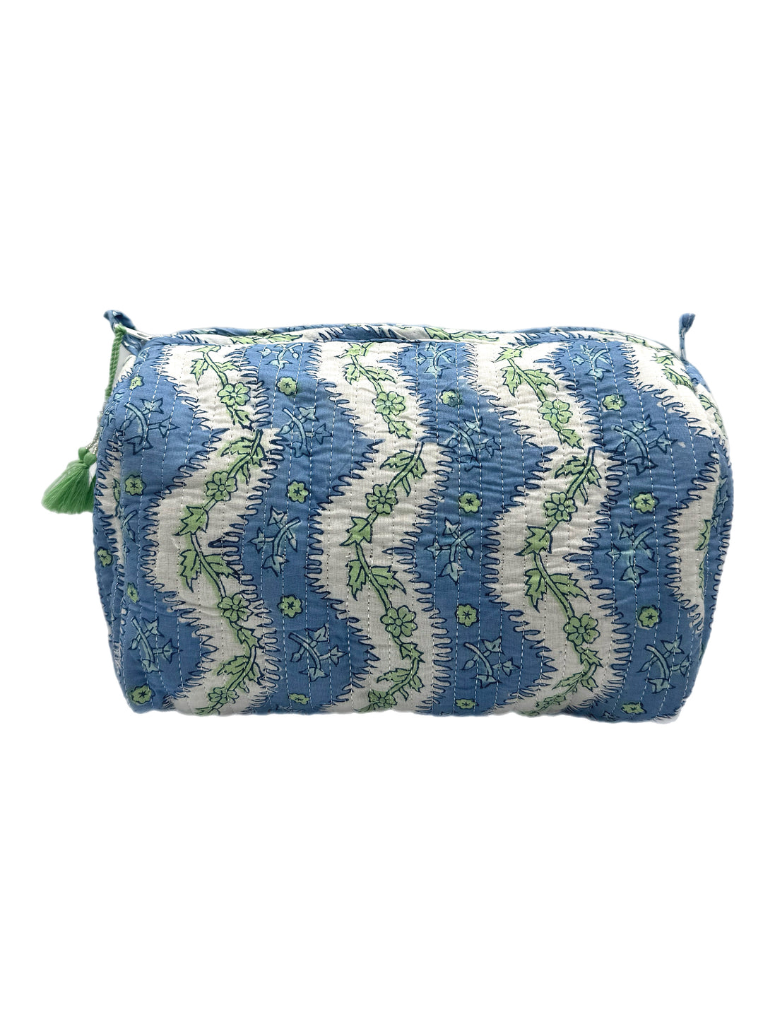 'Arles' Block Printed Sponge Bag/Washbag