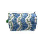 'Arles' Block Printed Sponge Bag/Washbag
