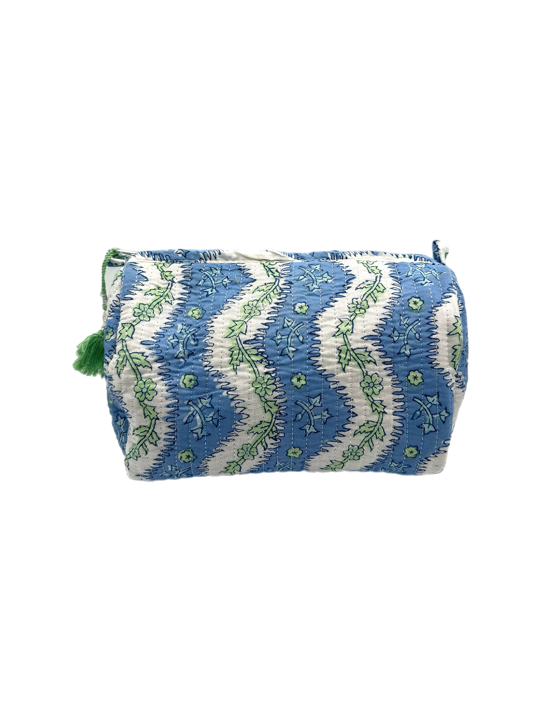 'Arles' Block Printed Sponge Bag/Washbag
