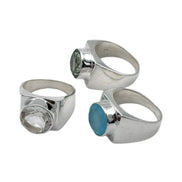 Semi Precious Single Stone Ring