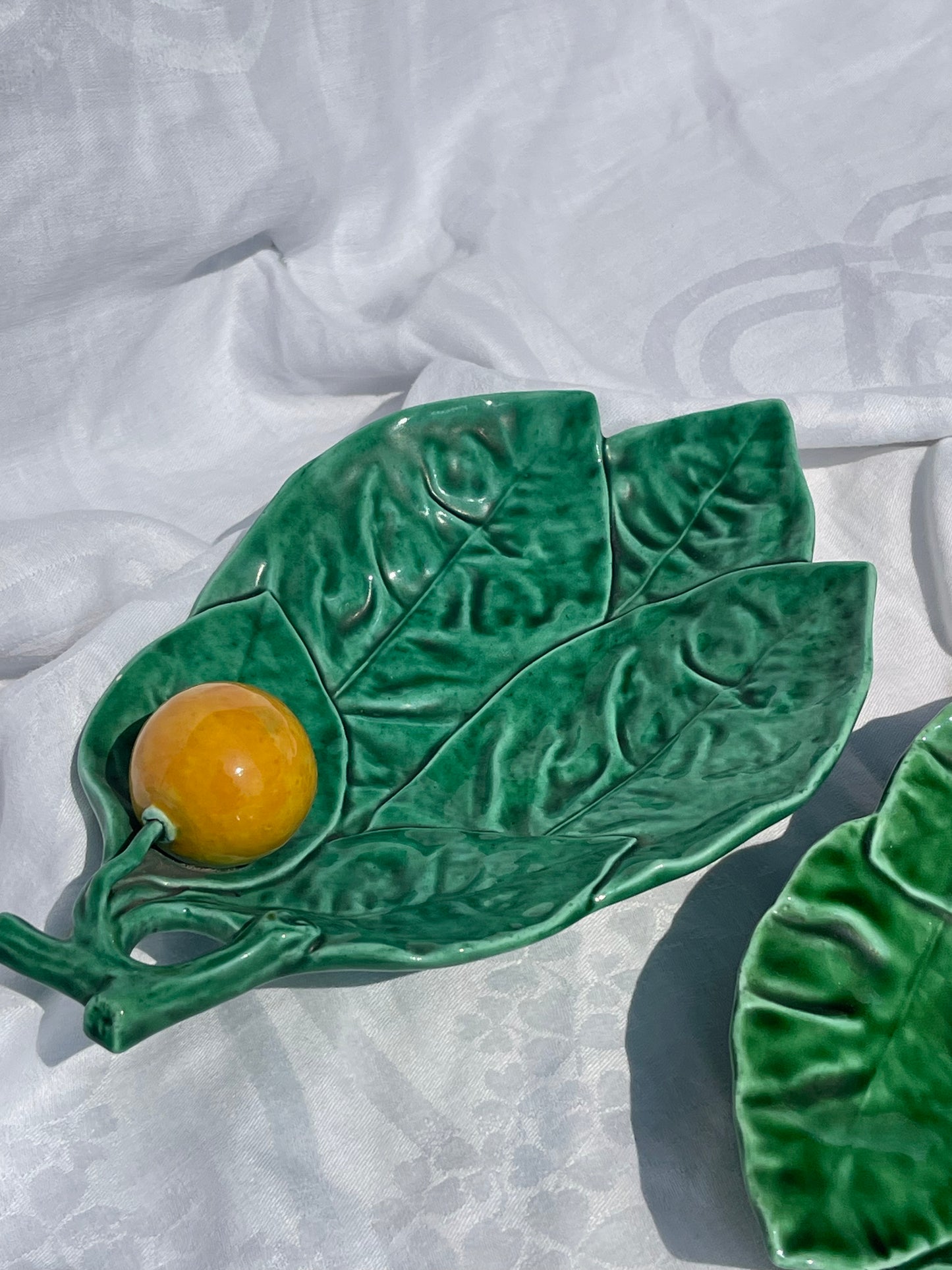 Portuguese Orange & Lemon Leaf Platters