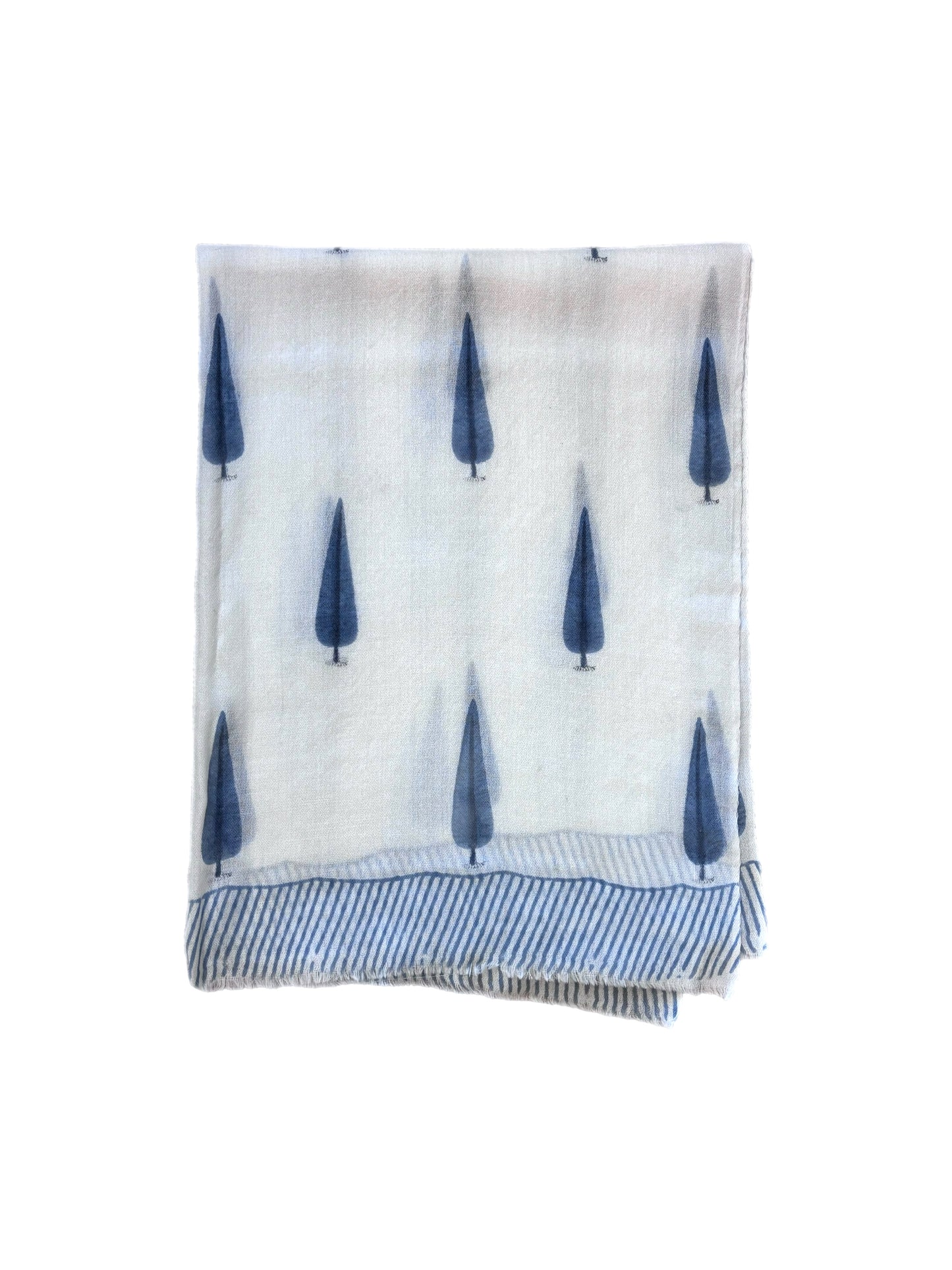 Blue Cypress Trees Pashmina