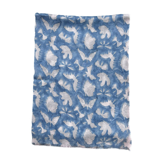Blue Butterflies Pashmina