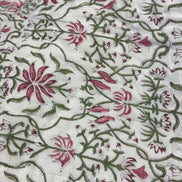 Pink Fan Flower Bedspread