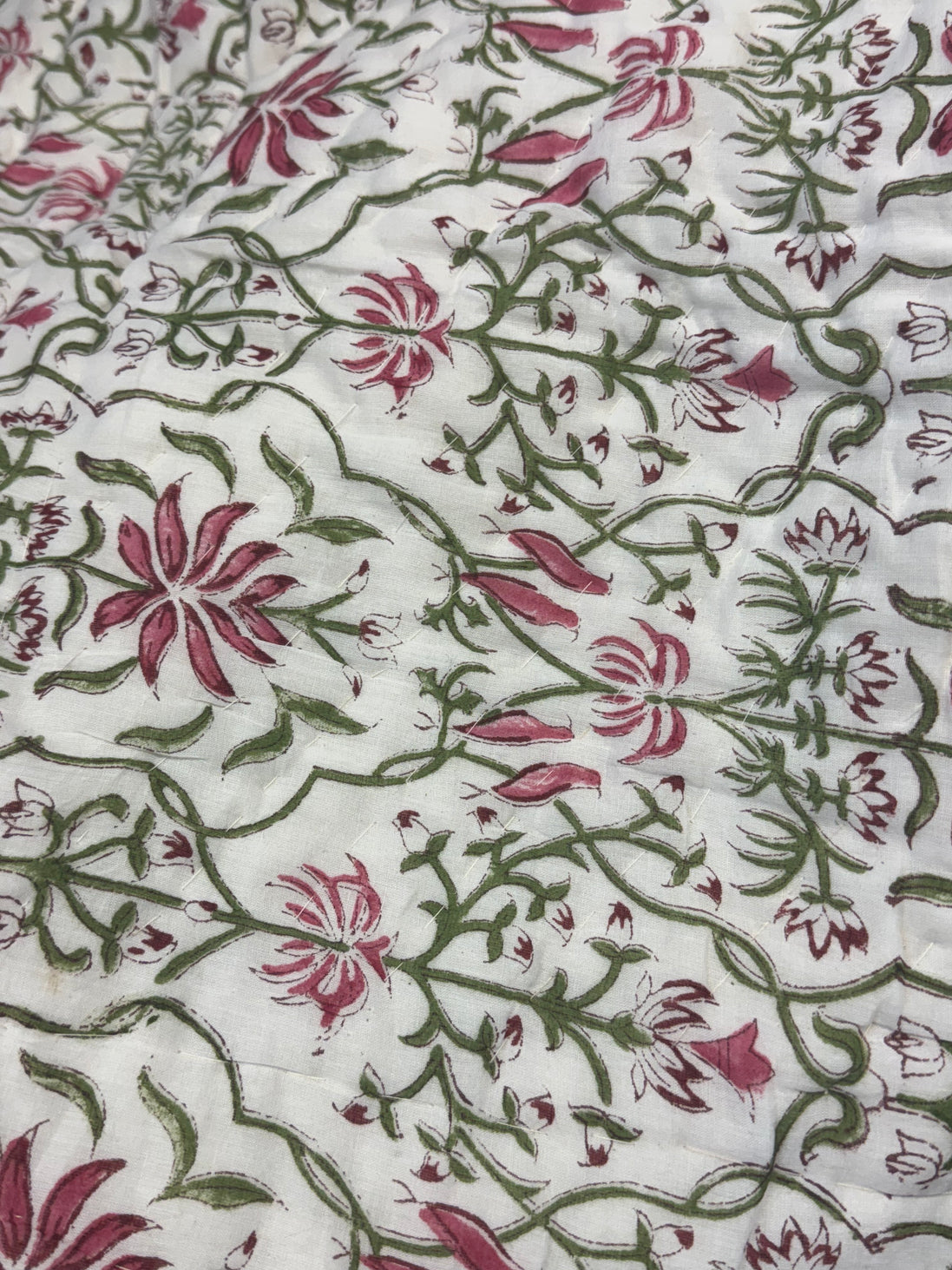 Pink Fan Flower Bedspread