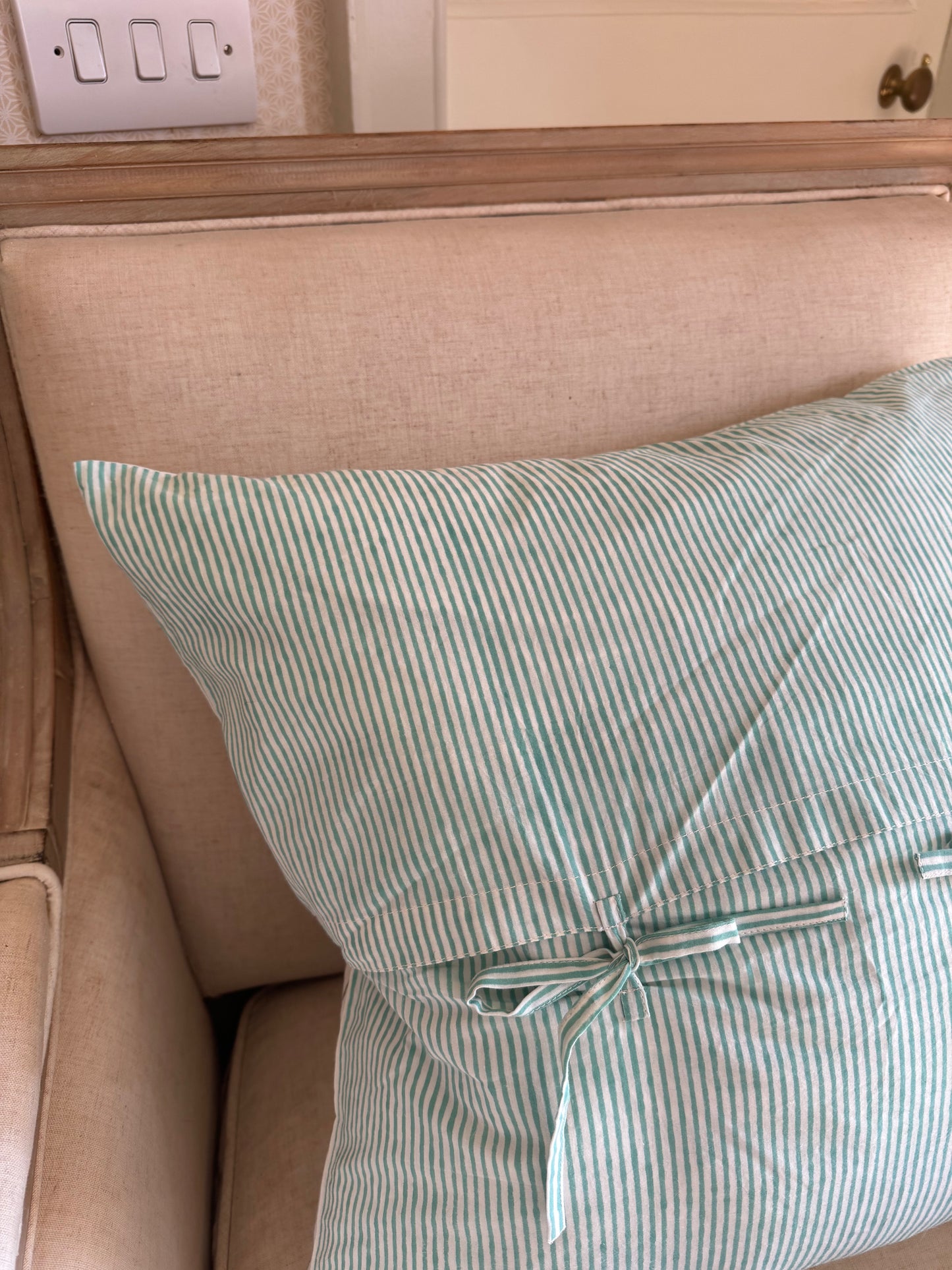 Cypress Tree Hand Block Print Cushion