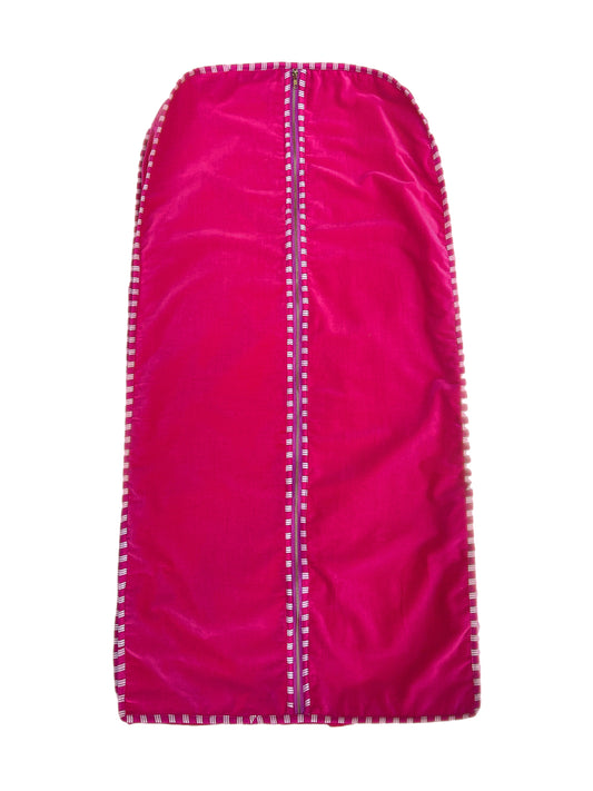 Bright Pink Velvet Clothes Cover/Garment Bag