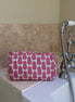 'Pink Pineapple' Block Printed Sponge Bag/Washbag