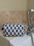'Blue Trees' Block Printed Sponge Bag/Washbag Sponge Bag
