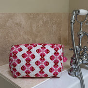 'Sienna' Block Printed Sponge Bag/Washbag