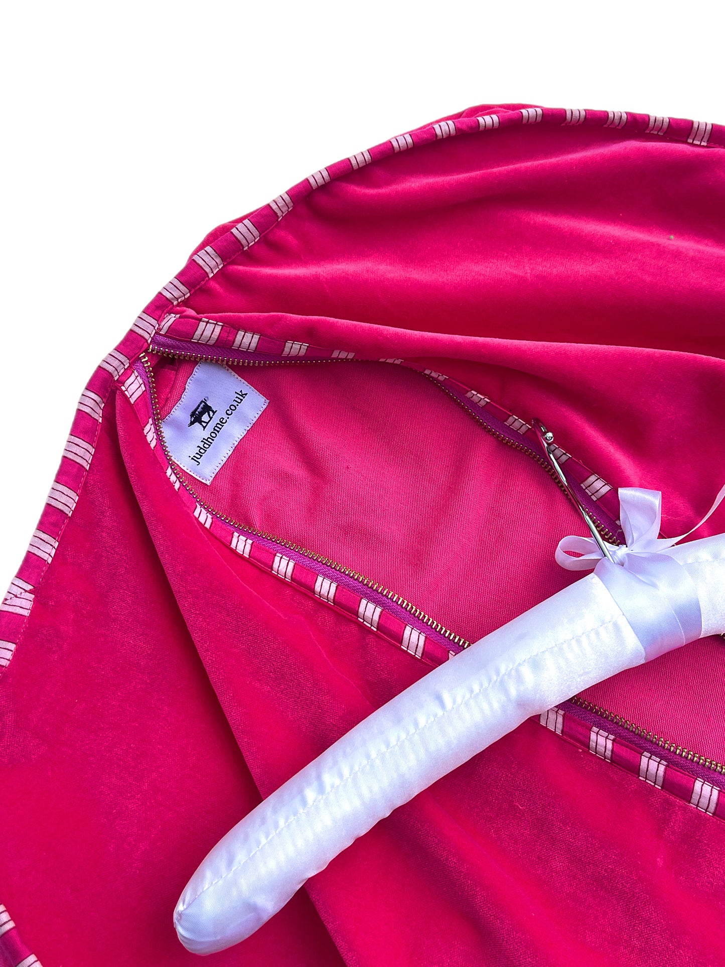 Bright Pink Velvet Clothes Cover/Garment Bag