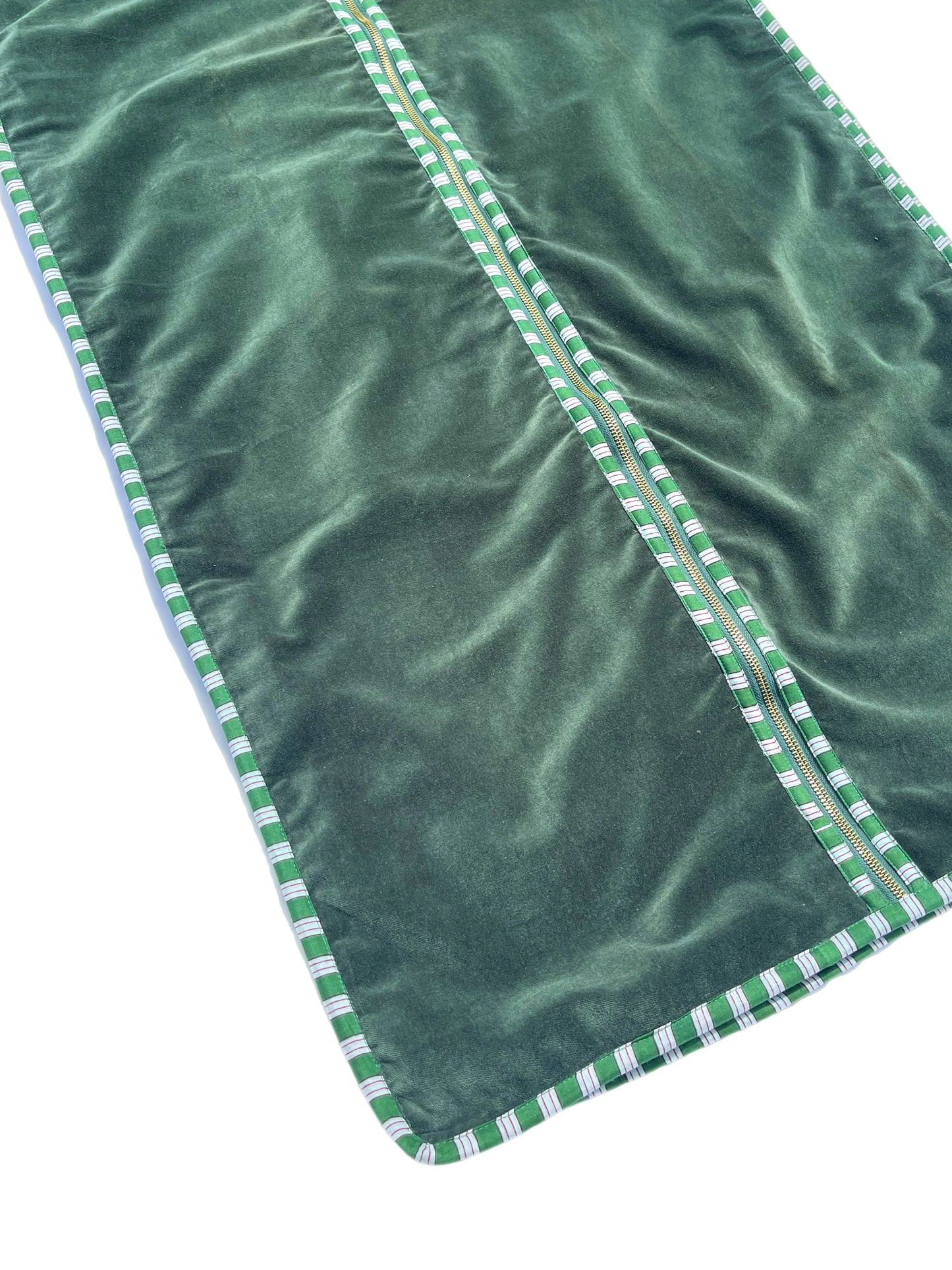 Olive Green Velvet Clothes Cover/Garment Bag