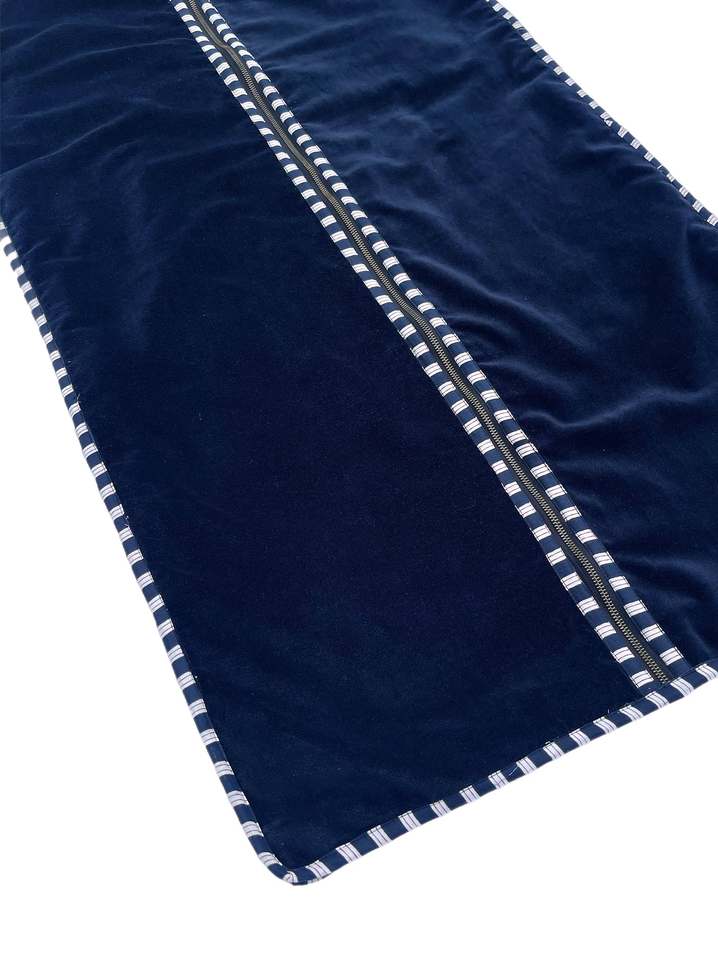 Navy Velvet Clothes Cover/Garment Bag