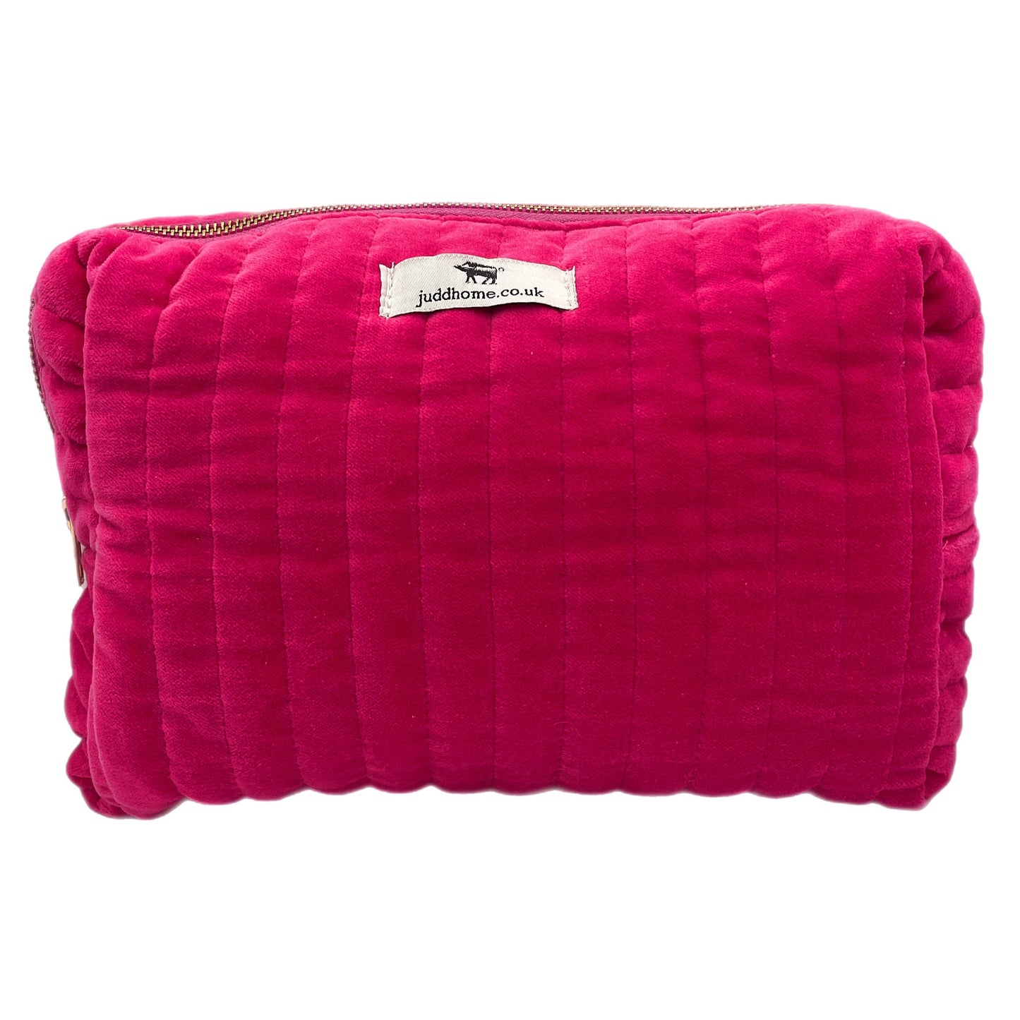 Large Pink Velvet Sponge Bag