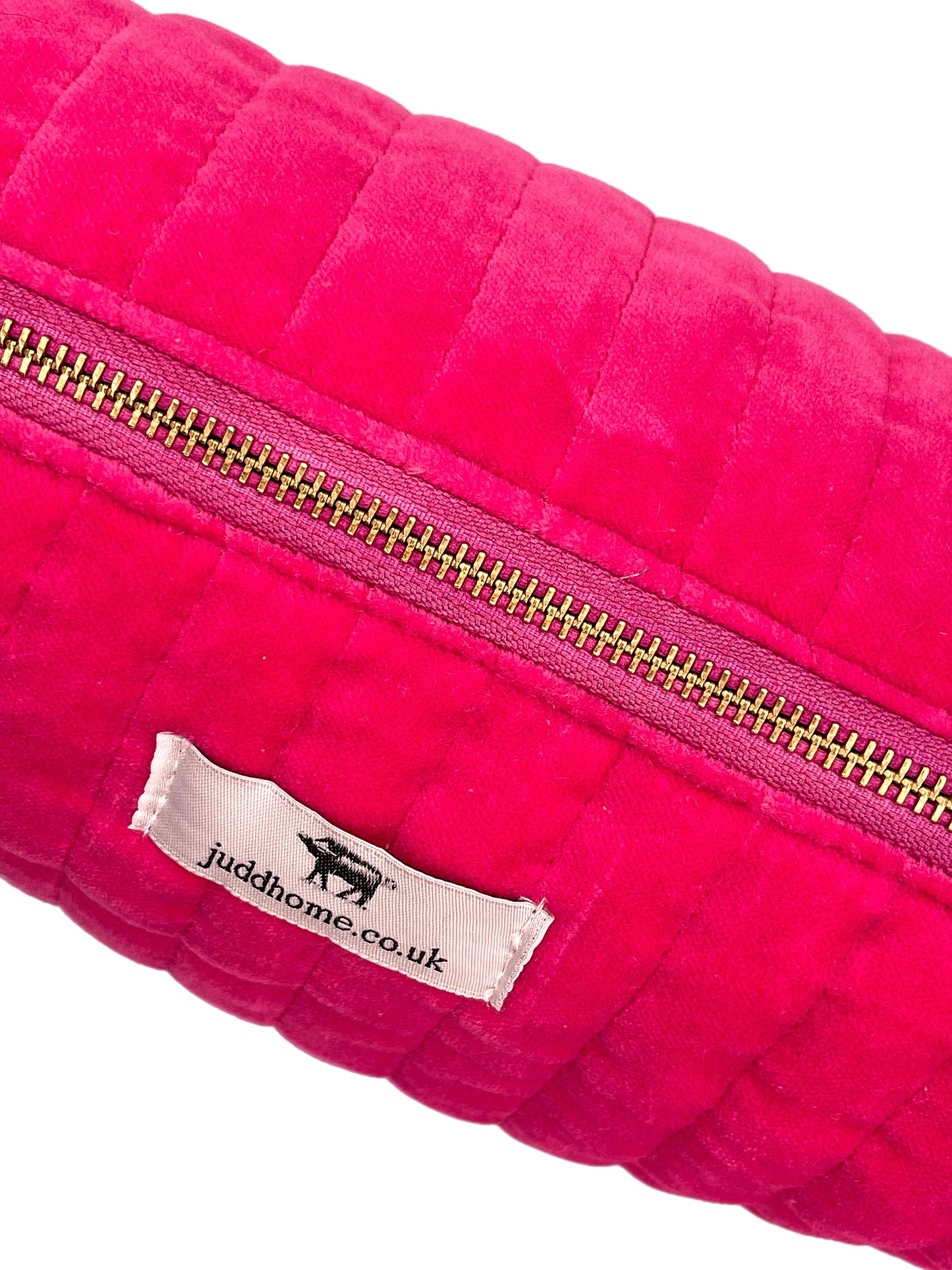 Large Pink Velvet Sponge Bag