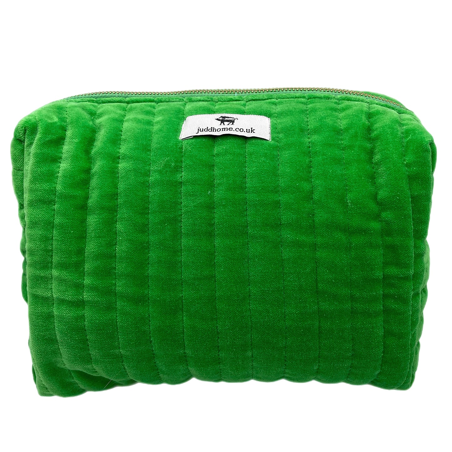 Large Bright Green Velvet Sponge Bag