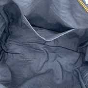 Large Navy Velvet Sponge Bag