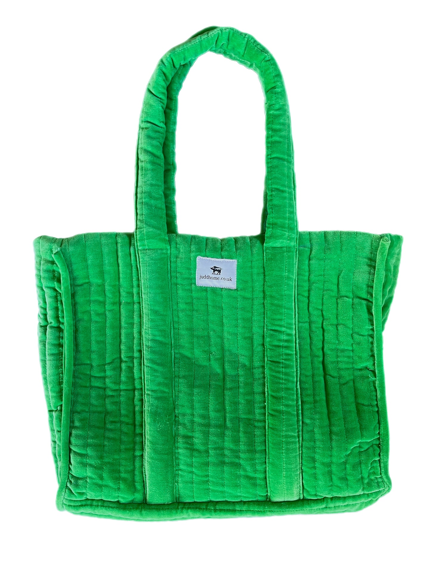 Bright Green Velvet Tote Bag