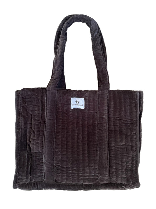 Black Velvet Tote Bag