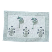 Blue Tree & Foliage Quilted Cushion/Pillowcases