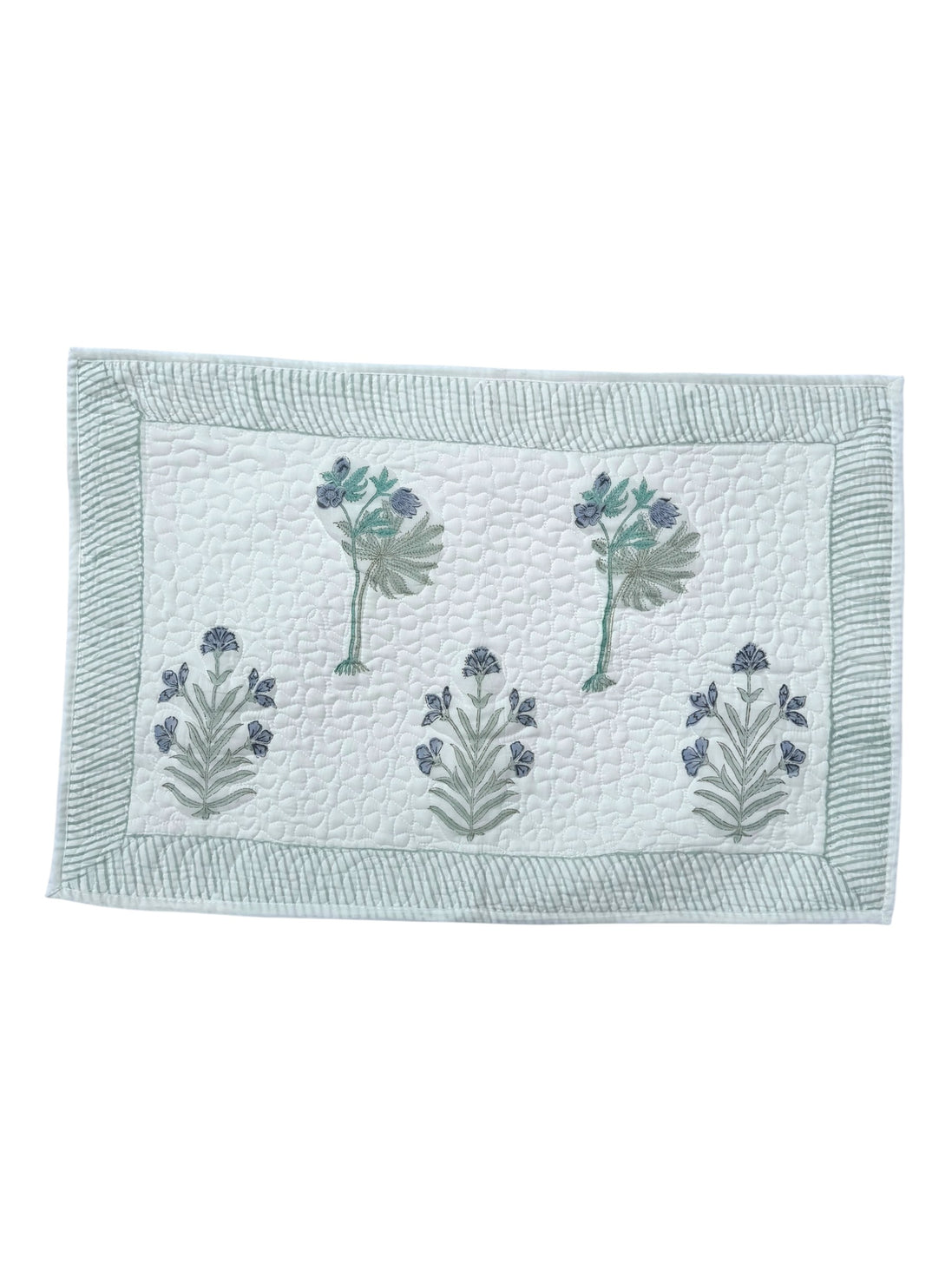 Blue Tree & Foliage Quilted Cushion/Pillowcases