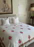 Pink Fan Flower Bedspread