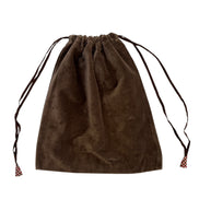 Mushroom Velvet Drawstring Bag