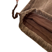 Mushroom Velvet Drawstring Bag