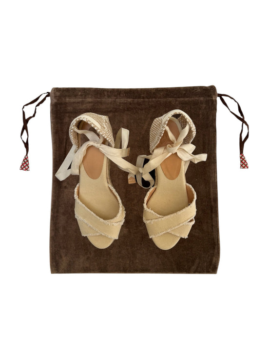 Mushroom Velvet Drawstring Bag