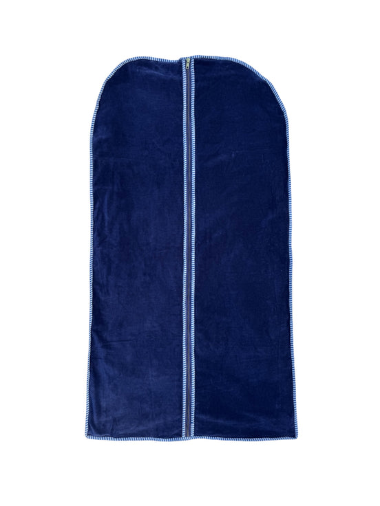 Navy Blue Velvet Clothes Cover/Garment Bag