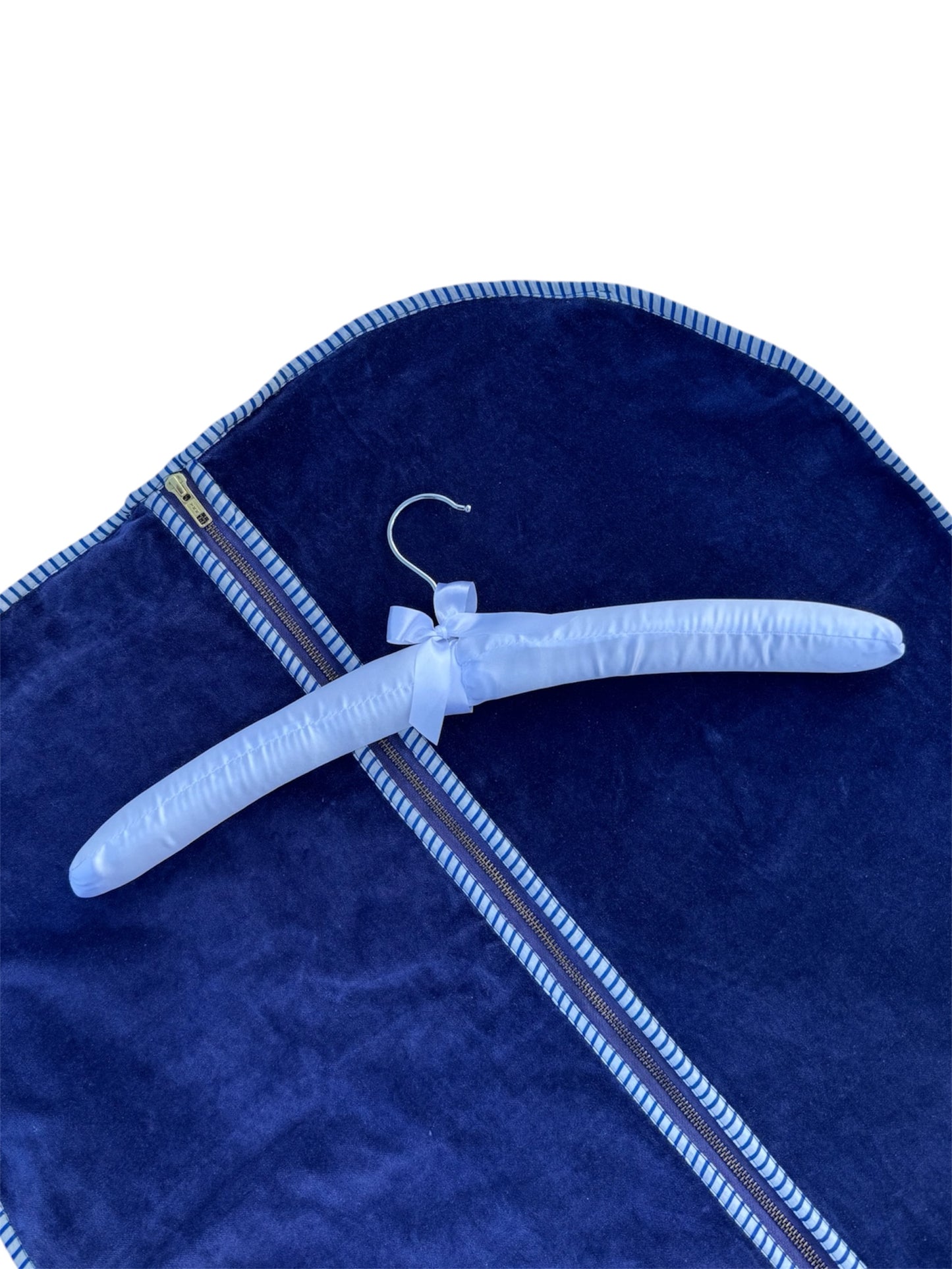 Navy Blue Velvet Clothes Cover/Garment Bag