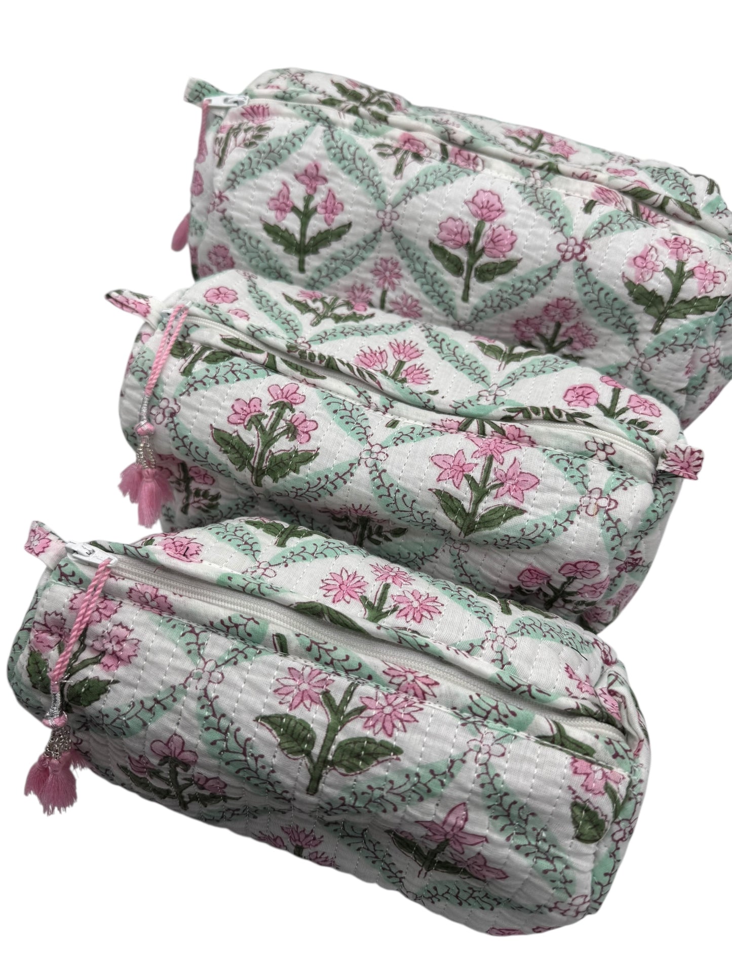 'Green Trellis' Sponge Bag