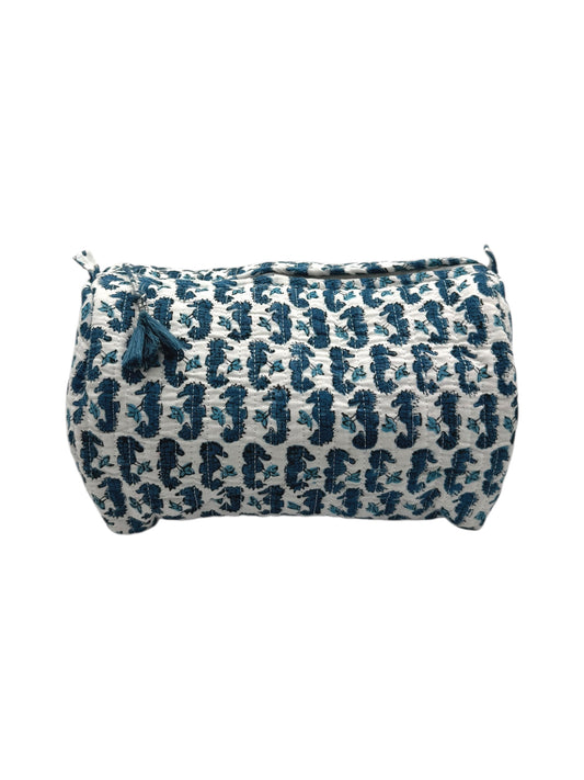 'Blue Seahorse' Sponge Bag