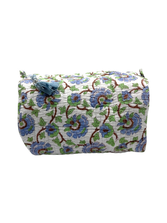 'Blue and Green Foliage' Sponge Bag