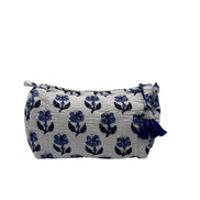 'Blue Trees' Block Printed Sponge Bag/Washbag Sponge Bag