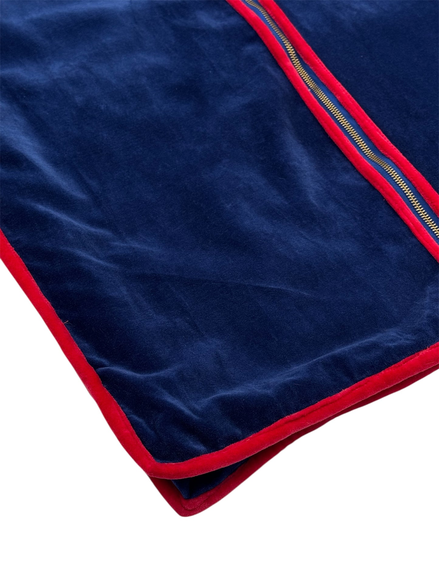 Red and Navy Clothes Cover/Garment Bag