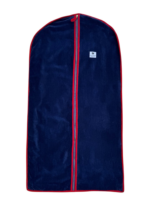 Red and Navy Clothes Cover/Garment Bag