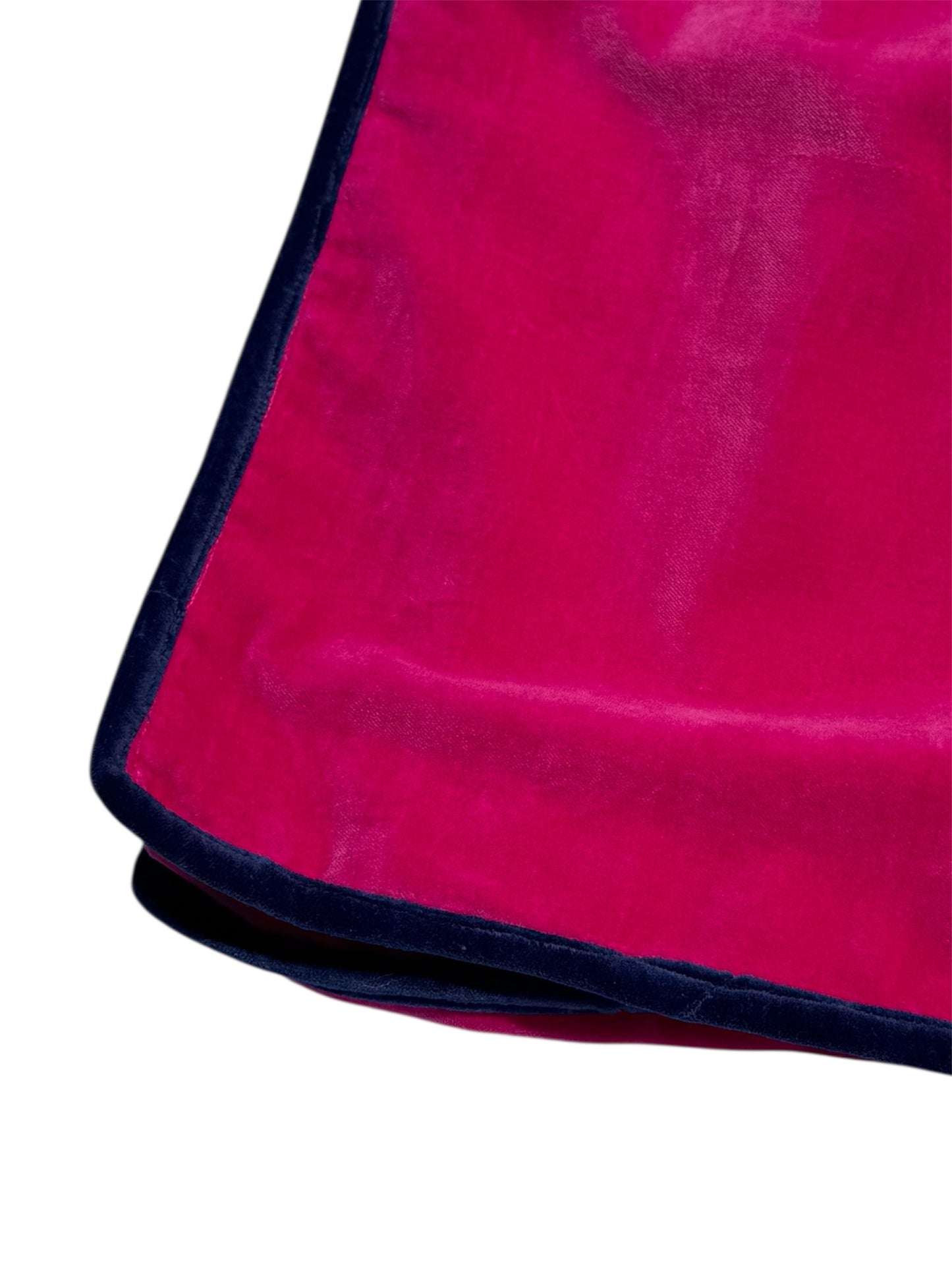 Pink and Navy Trimmed Clothes Cover/Garment Bag