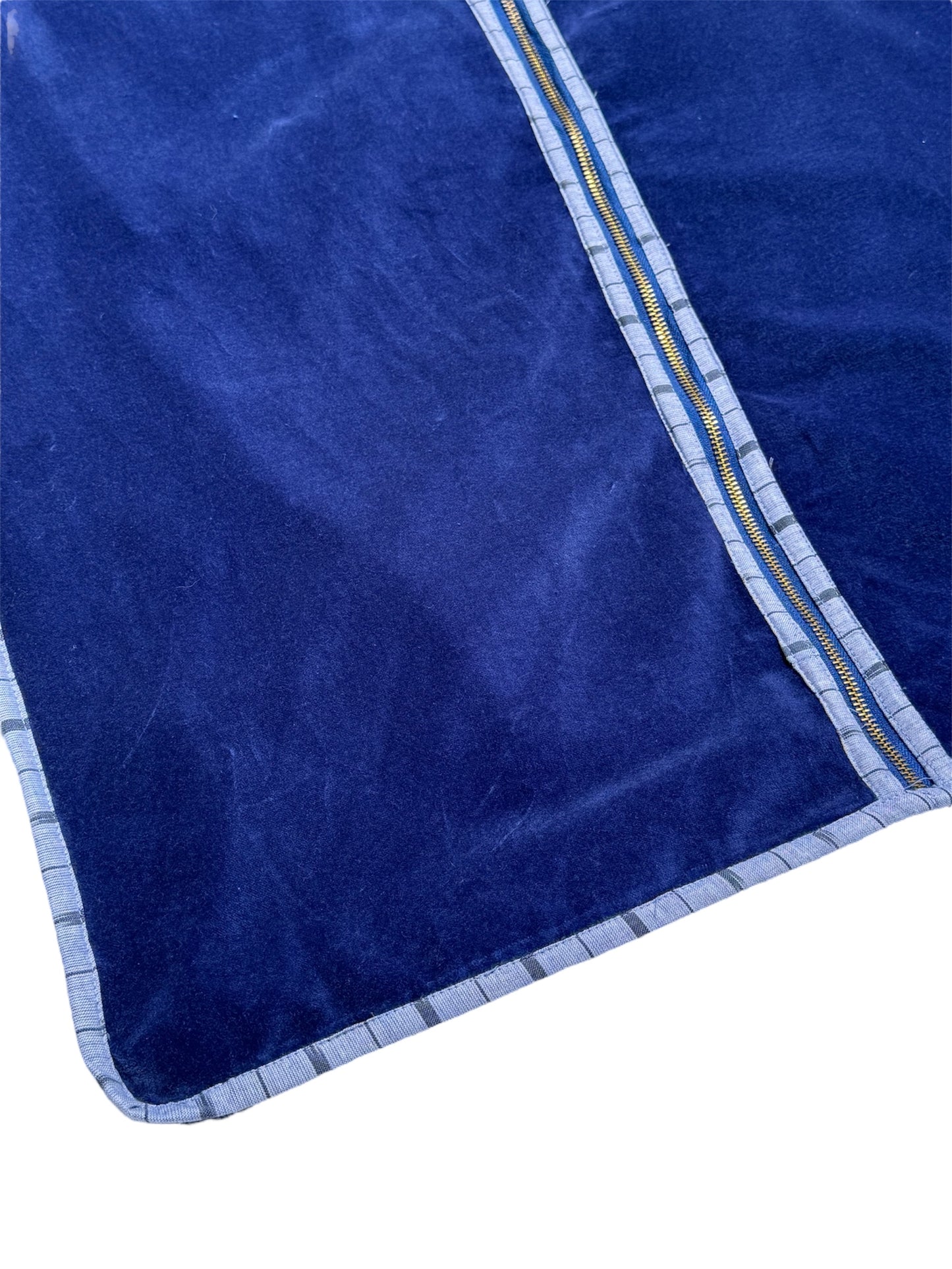 Navy Velvet Clothes Cover/Garment Bag