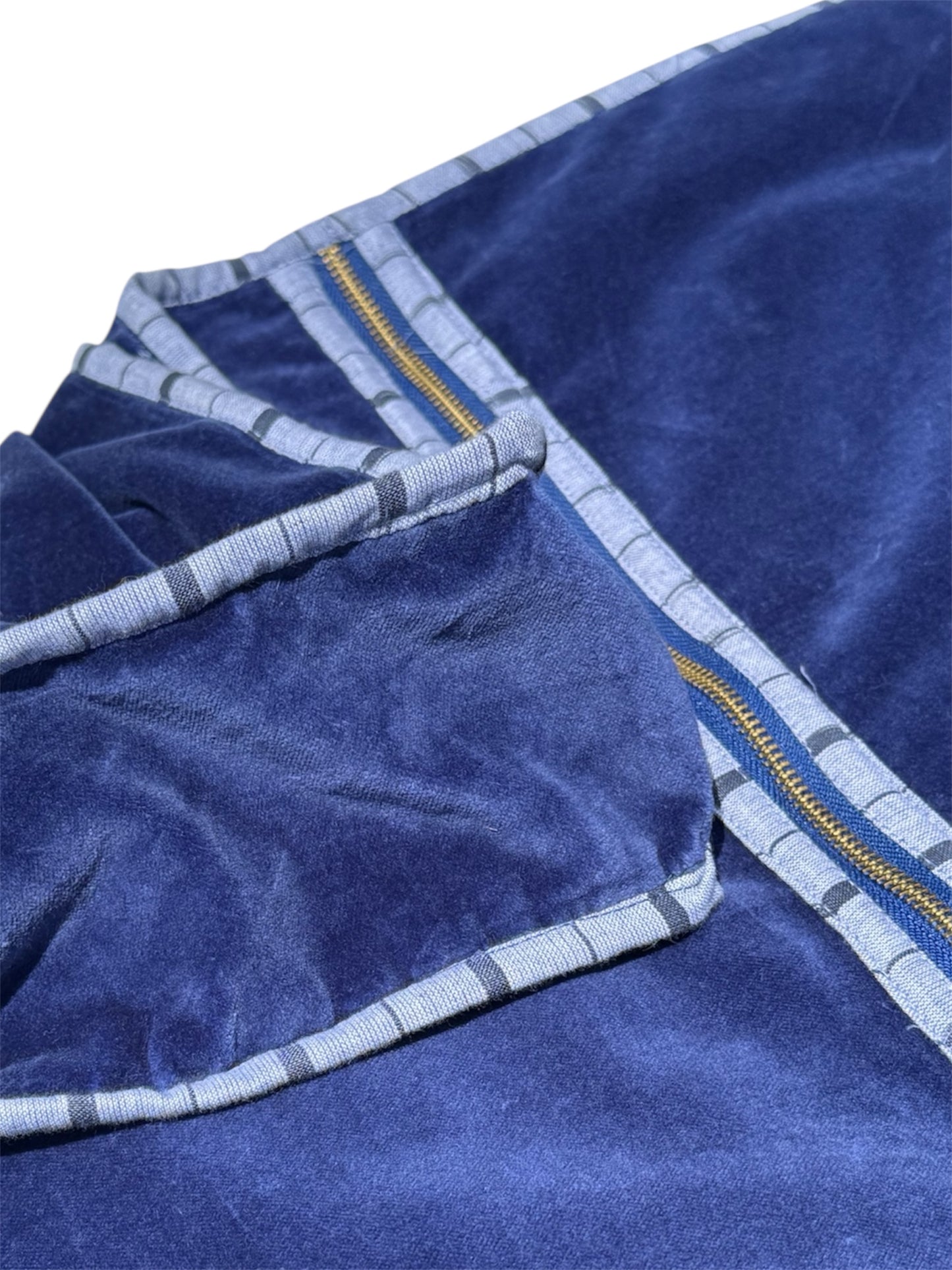 Navy Velvet Clothes Cover/Garment Bag
