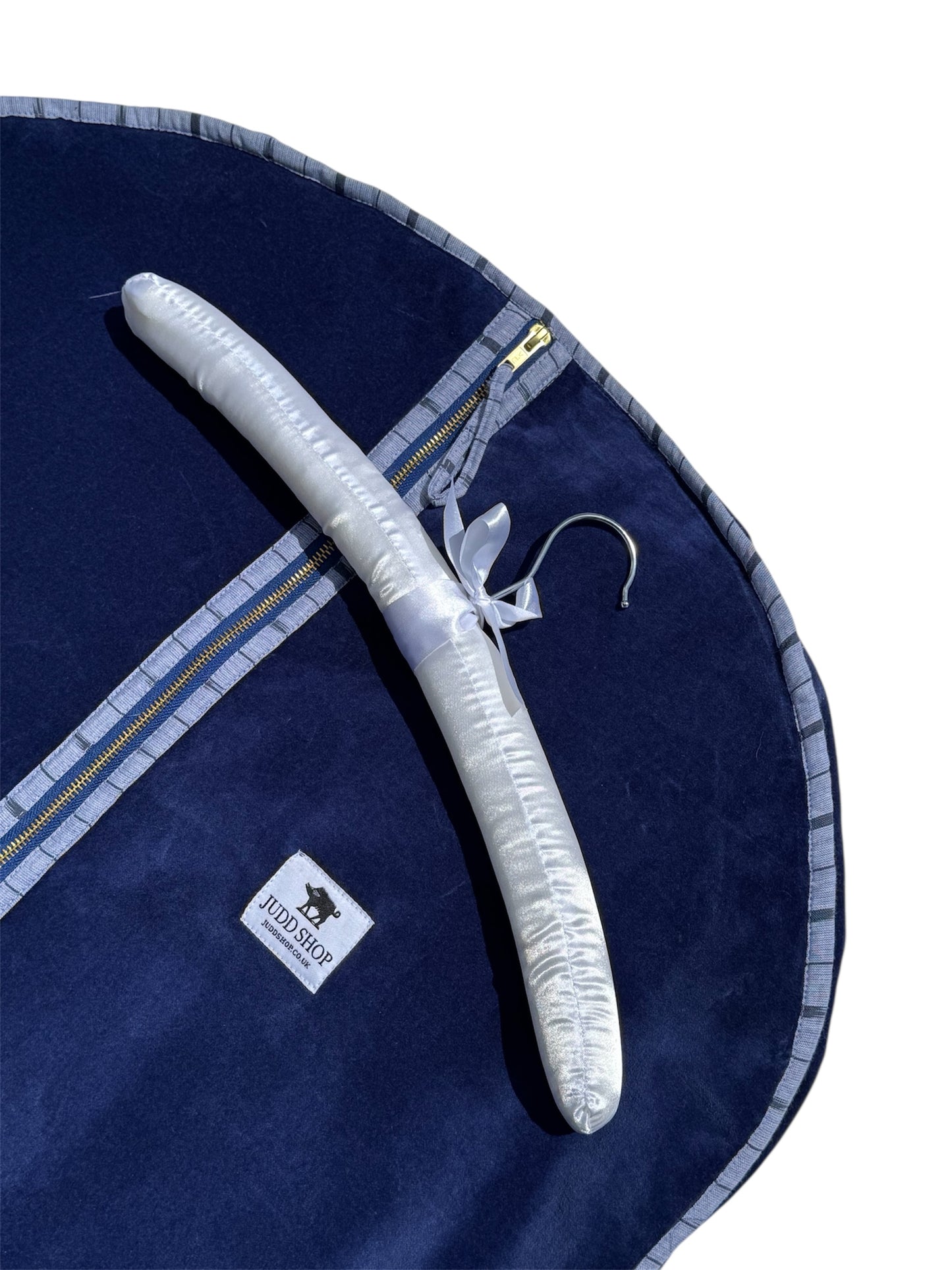 Navy Velvet Clothes Cover/Garment Bag