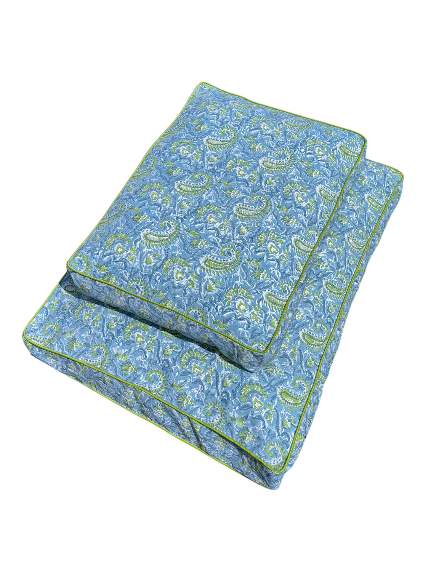 'Charlie' Block Printed Dog Bed