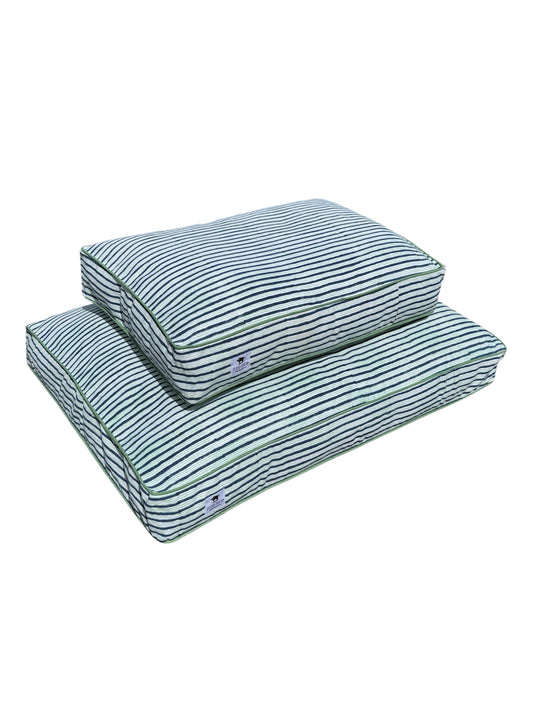 'Ellie' Block Printed Dog Bed