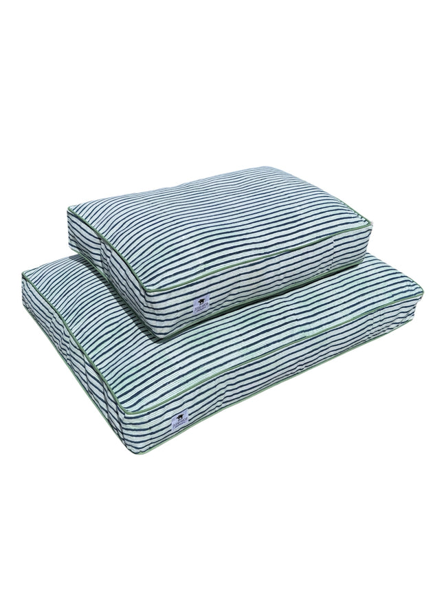 'Ellie' Block Printed Dog Bed
