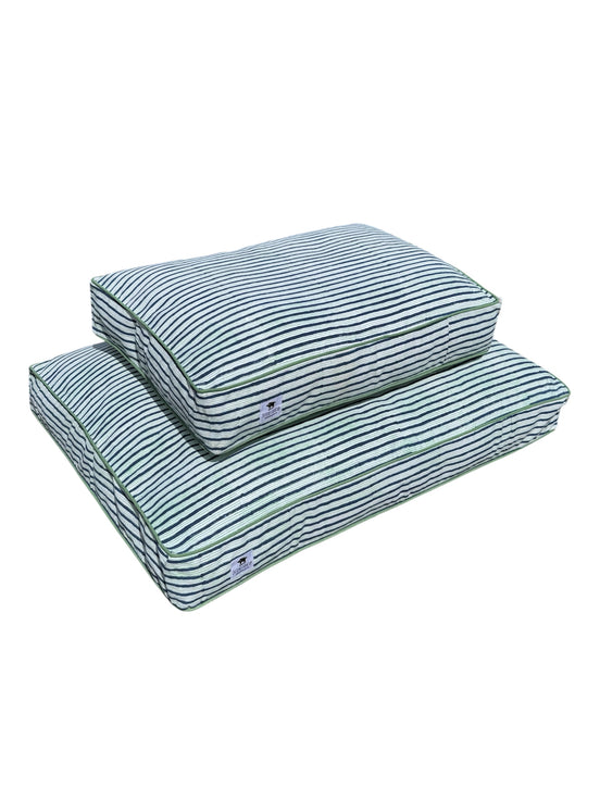'Ellie' Block Printed Dog Bed